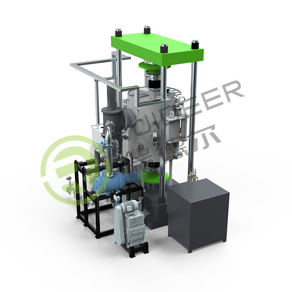 Piec do spiekania w prasie próżniowej z gorącym prasowaniem, typ JR, uchwyt elektrostatyczny (ceramika azotku glinu)