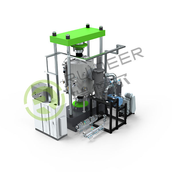 Piec do spiekania w prasie próżniowej z gorącym prasowaniem, typ JR, uchwyt elektrostatyczny (ceramika azotku glinu)