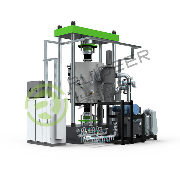 Piec do spiekania w prasie próżniowej z gorącym prasowaniem, typ JR, uchwyt elektrostatyczny (ceramika azotku glinu)