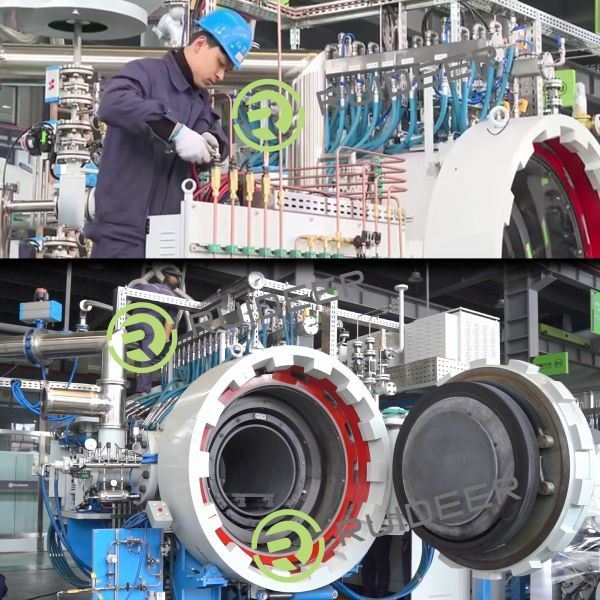 Wysokotemperaturowy piec próżniowy 1550C Maksymalna temperatura robocza i 20 lat żywotności dla zastosowań przemysłowych