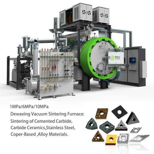 Piec próżniowy wysokiej próżni z certyfikatem ISO CE dla trójfazowego systemu pięcioprzewodowego 380V 50HZ Zasilanie sterowania Maks. temperatura 1600C